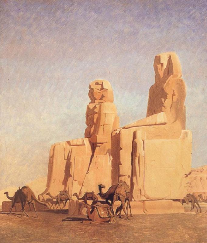 Jean Leon Gerome The Colossi of Thebes Memnon and Sesostris France oil painting art